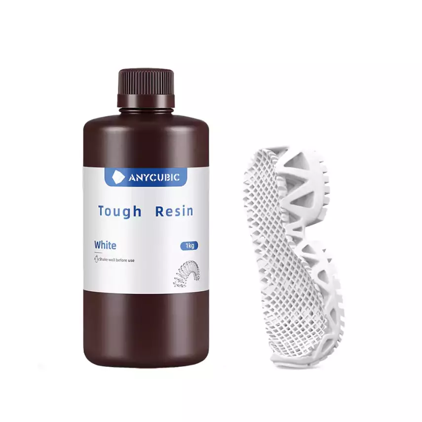 Anycubic Tough 3D Yazıcı Reçine - Beyaz - 1Kg - 2