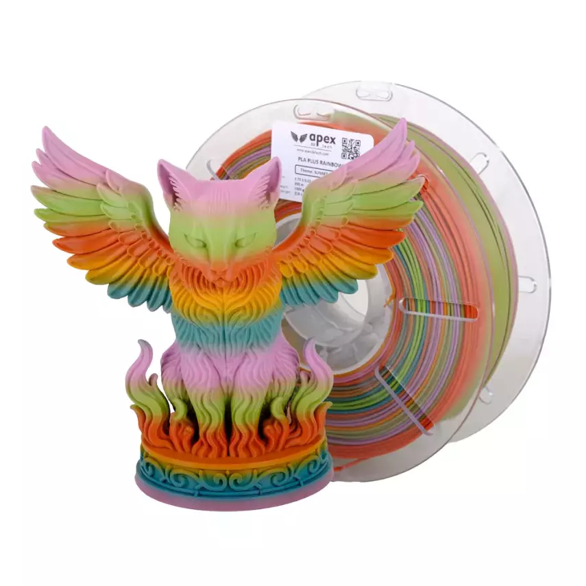 Apex Pla Plus Rainbow Günbatımı Işıltısı 1.75mm 1Kg - 1