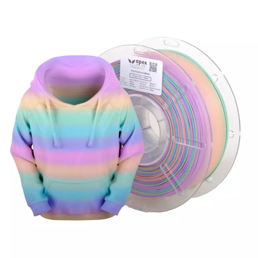 Apex Pla Plus Rainbow Tatlı Kriz 1.75mm 1Kg - 1