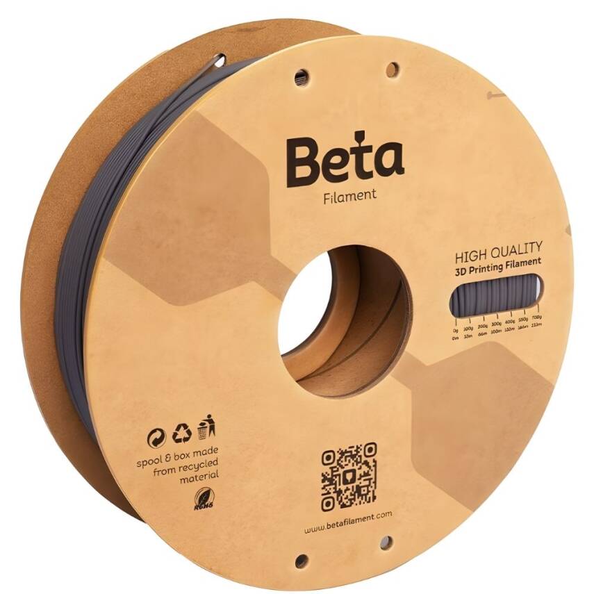 Beta PLA Mat Filament Ebony - 1