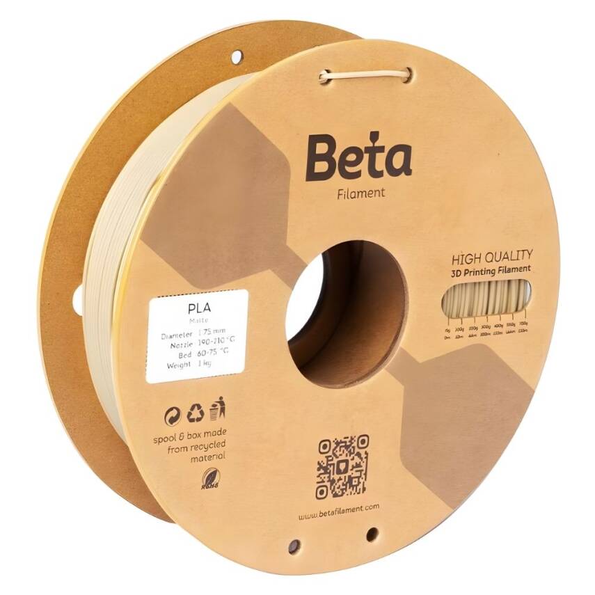Beta PLA Mat Filament Kraft - 1