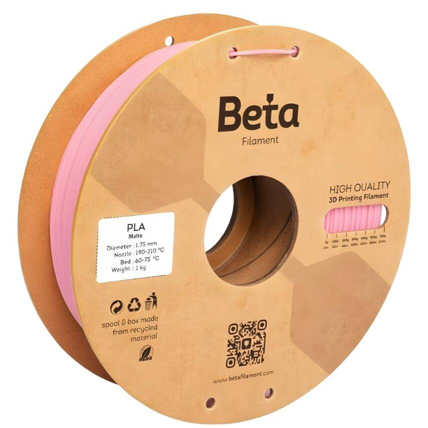 Beta PLA Mat Filament Lotus Pembe - 1