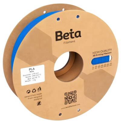Beta PLA Mat Filament Safir Mavi