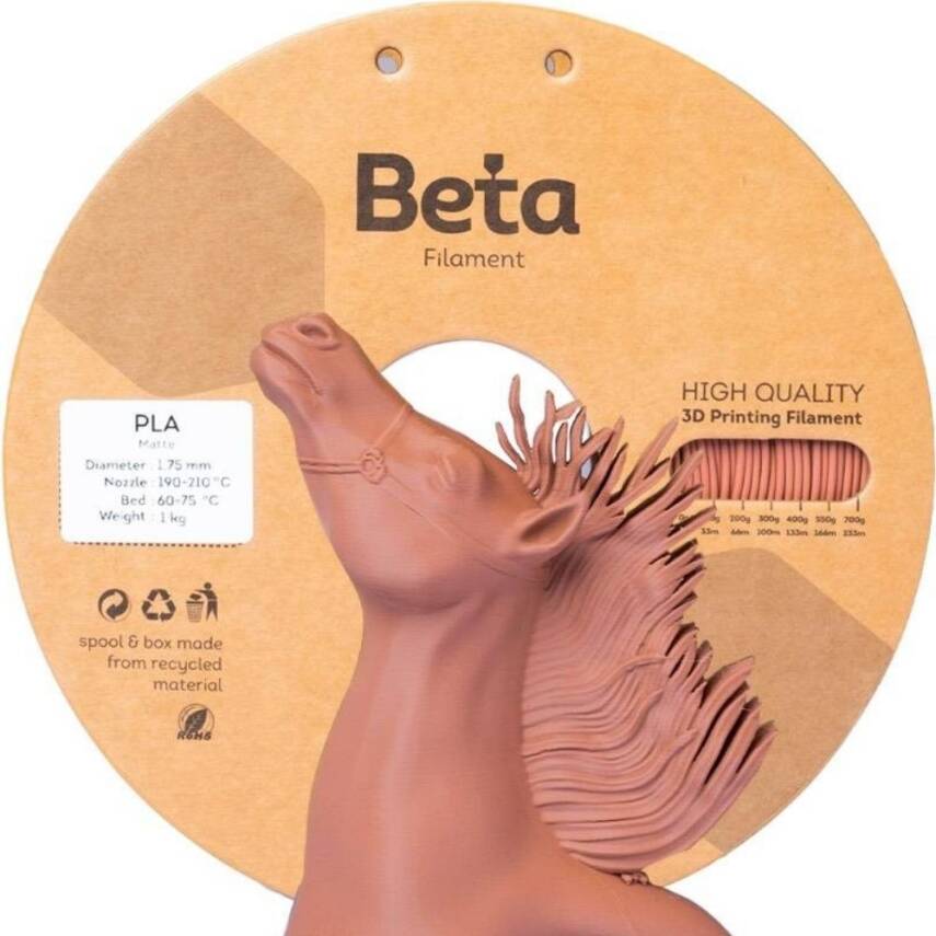 Beta PLA Mat Filament Terracotta - 2