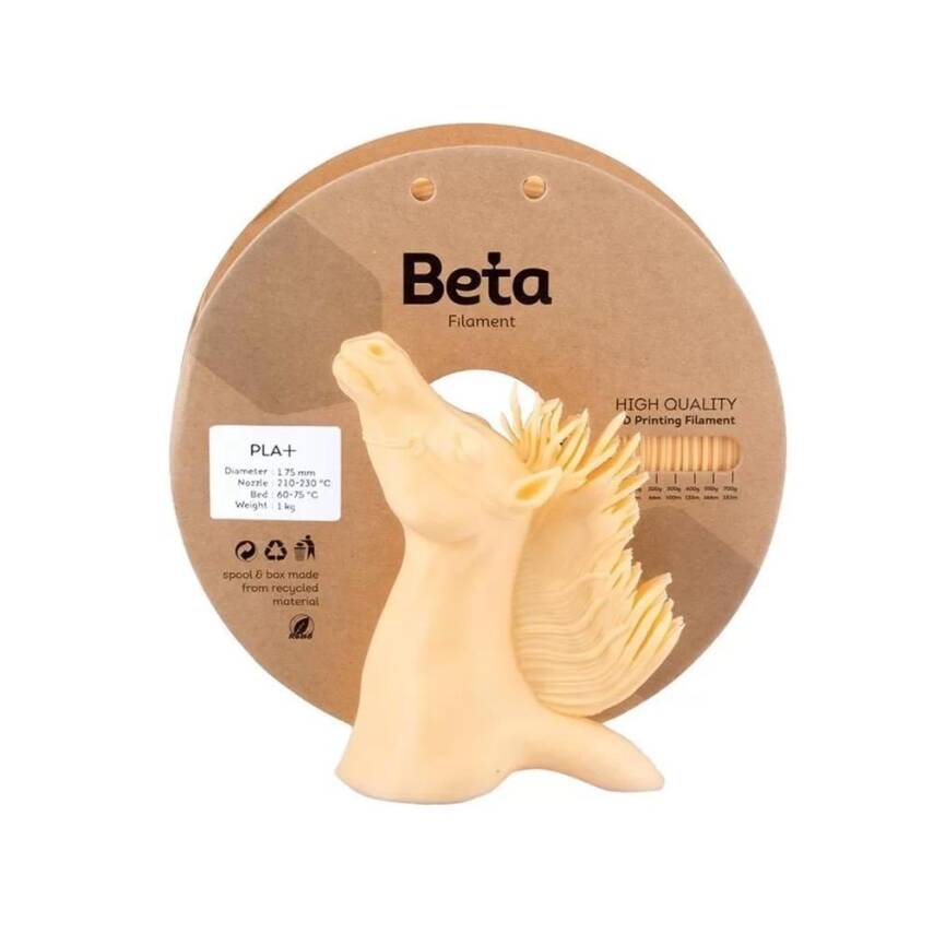 Beta PLA Plus Filament Krem 1.75mm 1Kg - 2
