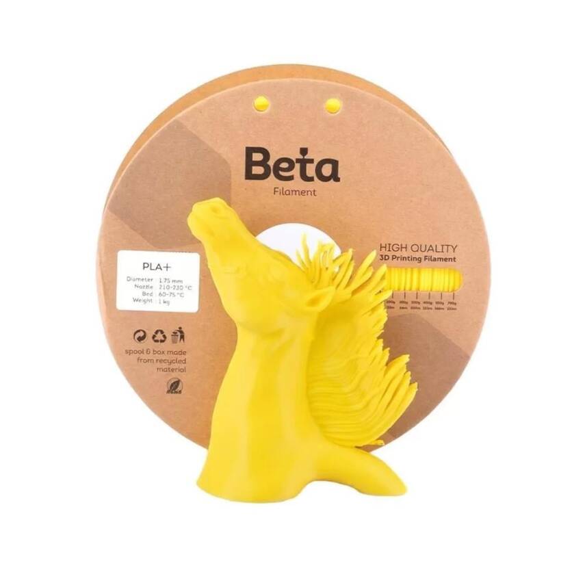 Beta PLA Plus Filament Sarı 1.75mm 1Kg - 2