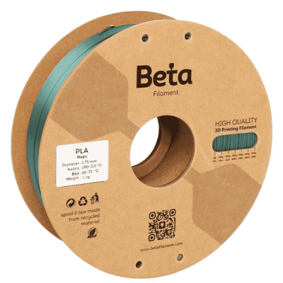 Beta PLA Silk Gül Kırmızı - Yeşil Filament 1.75mm 1Kg