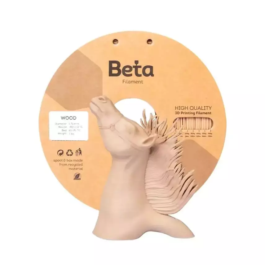 Beta Wood Filament 1.75mm 1Kg - 2