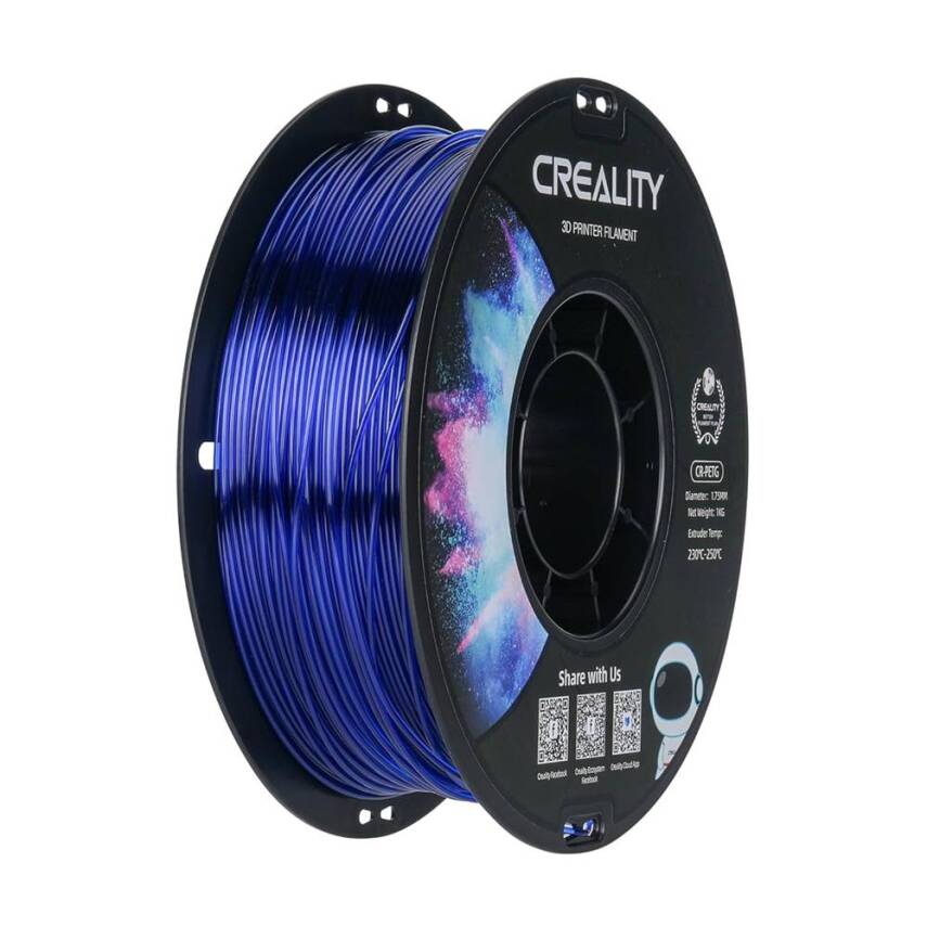 Creality CR-PETG Transparan Mavi Filament 1.75mm 1Kg - 2