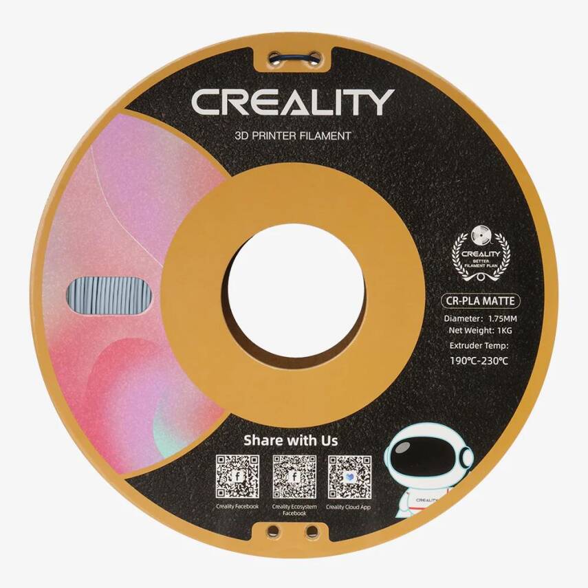 Creality CR-PLA Matte Gri Filament 1.75mm 1Kg - 2