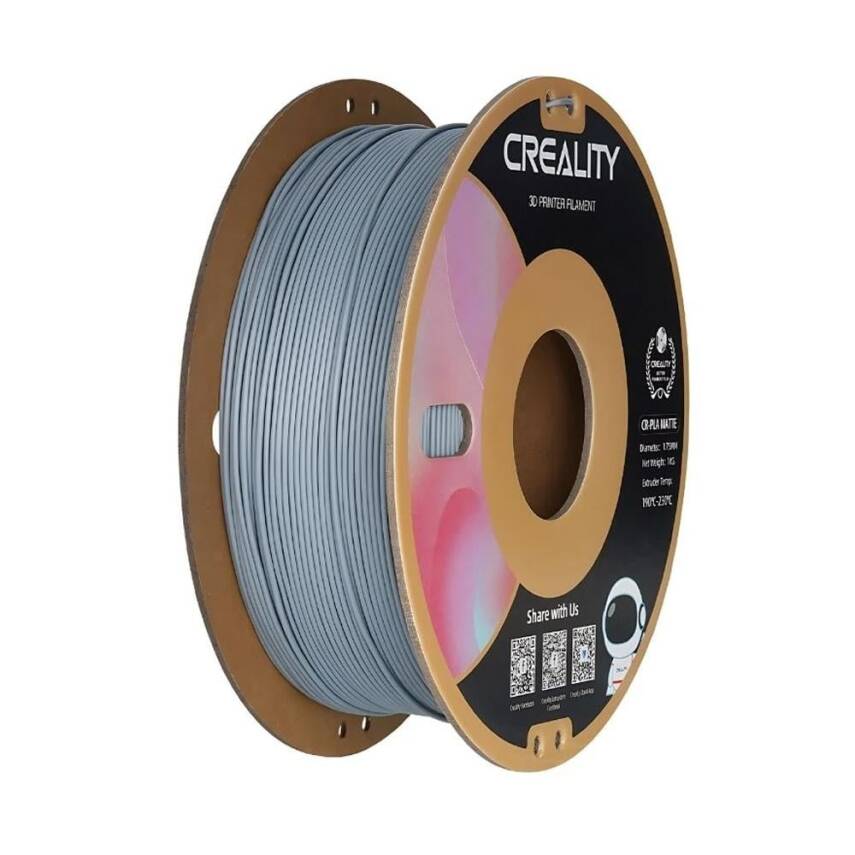 Creality CR-PLA Matte Gri Filament 1.75mm 1Kg - 1
