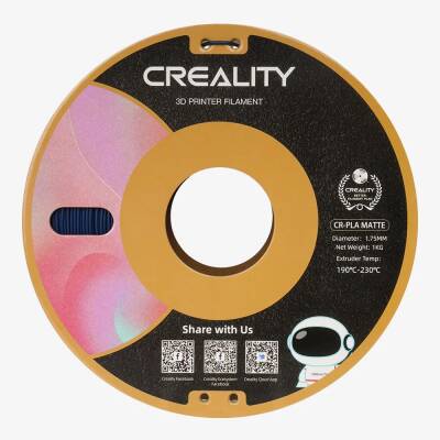 Creality CR-PLA Matte Lacivert Filament 1.75mm 1Kg (1)