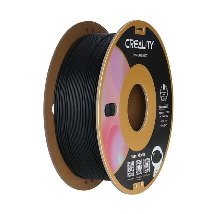 Creality CR-PLA Matte Siyah Filament 1.75mm 1Kg - 1