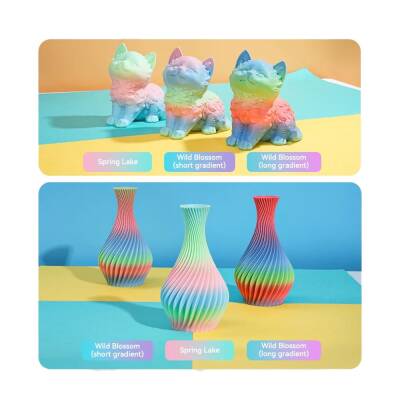 Creality Hyper PLA Rainbow Wild Blossom Short Filament 1.75mm 1Kg (1)