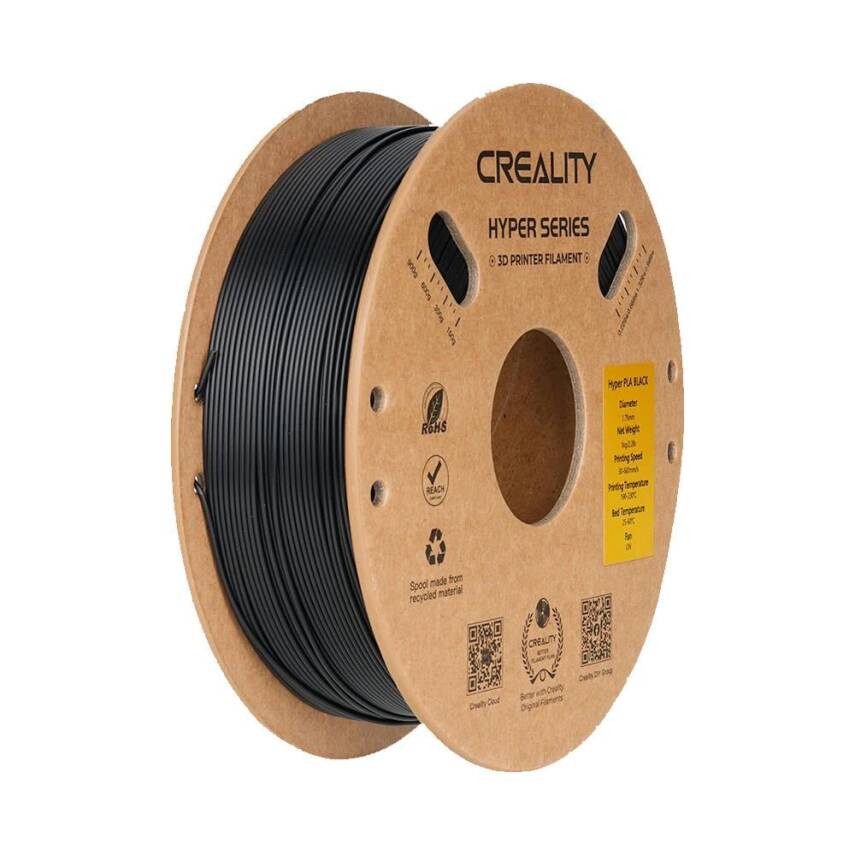 Creality Hyper PLA Siyah Filament 1.75mm 1Kg - 1