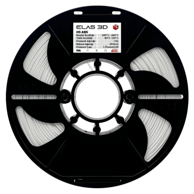 Elas Beyaz ABS 1.75mm 1kg Filament - 3