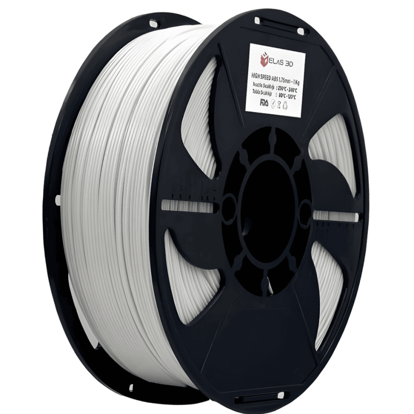 Elas Beyaz ABS 1.75mm 1kg Filament - 1
