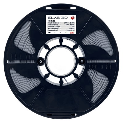Elas Gri ABS 1.75mm 1kg Filament - 3