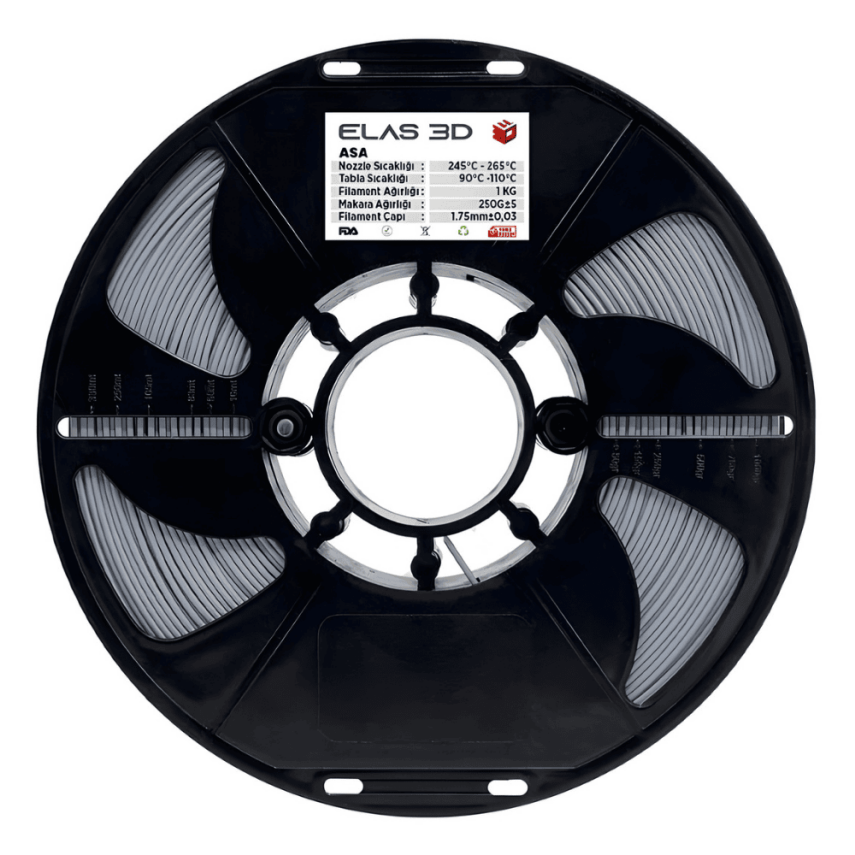 Elas Gri ASA 1.75mm 1kg Filament - 3