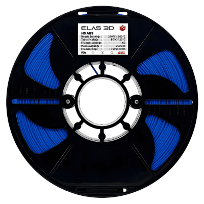 Elas Mavi ABS 1.75mm 1kg Filament - 3