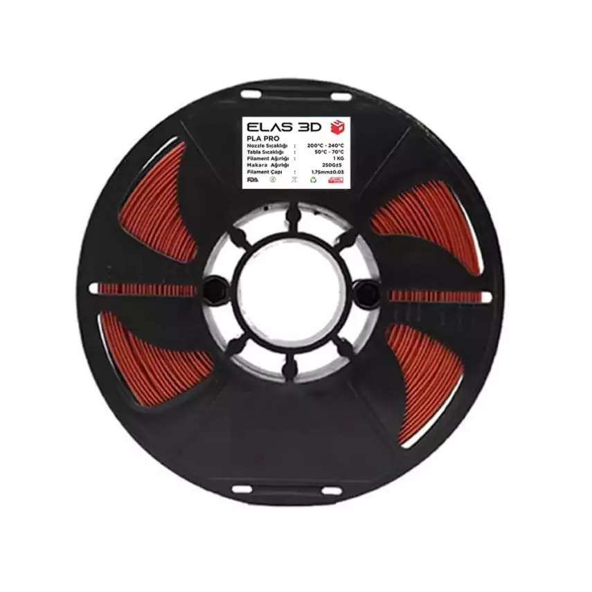 Elas PLA Pro Filament 1.75mm 1kg Bakır - 1