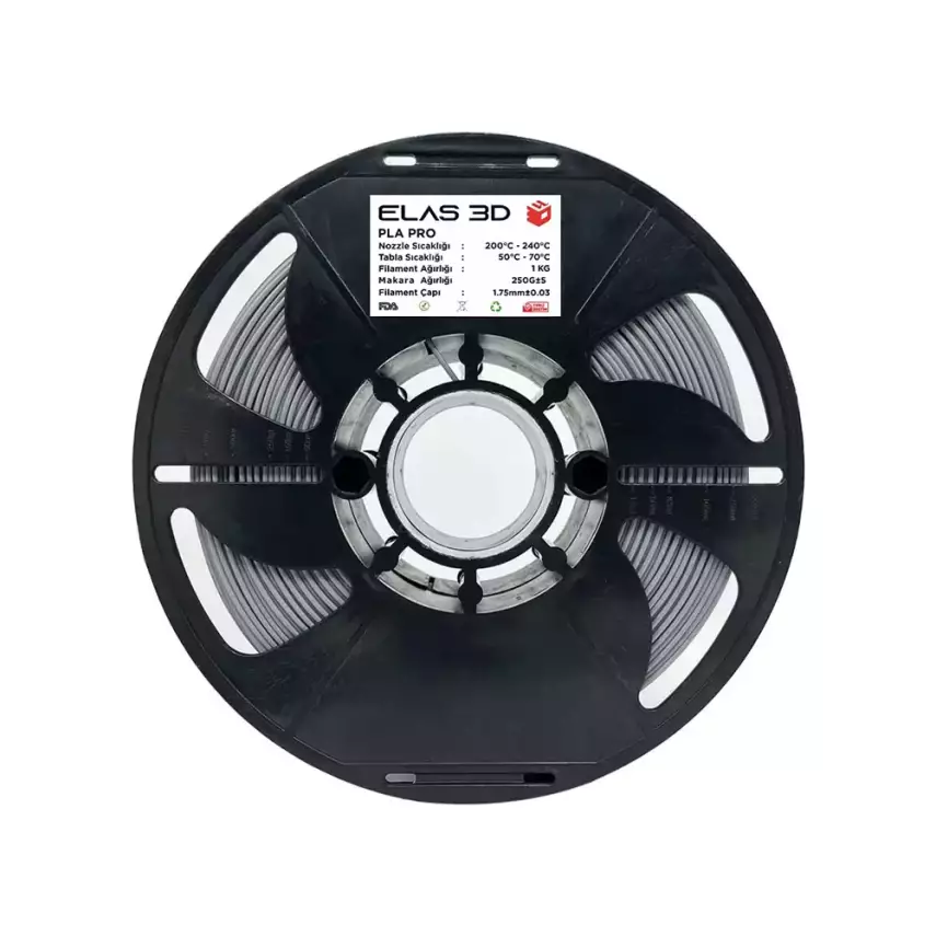 Elas PLA Pro Filament 1.75mm 1kg Gri - 1