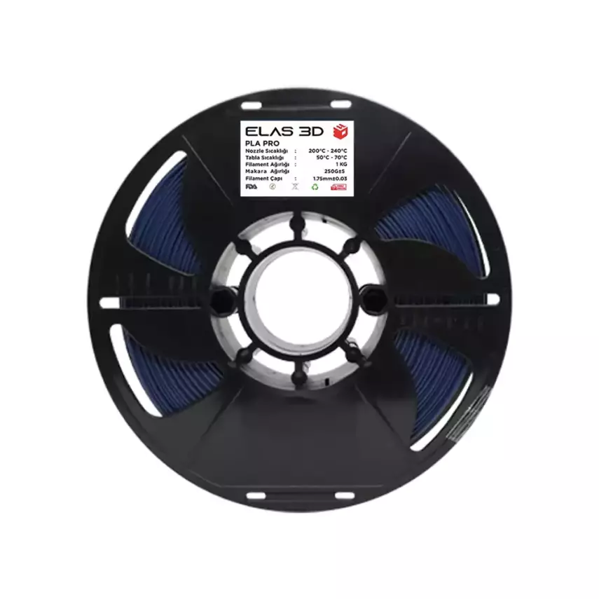 Elas PLA Pro Filament 1.75mm 1kg Lacivert - 1