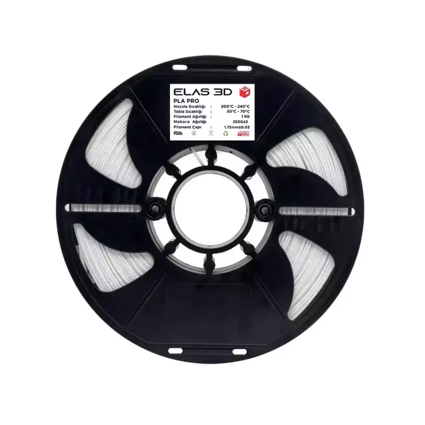 Elas PLA Pro Filament 1.75mm 1kg Mermer - 1