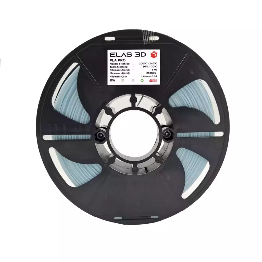 Elas PLA Pro Filament 1.75mm 1kg Pastel Mavi - 1
