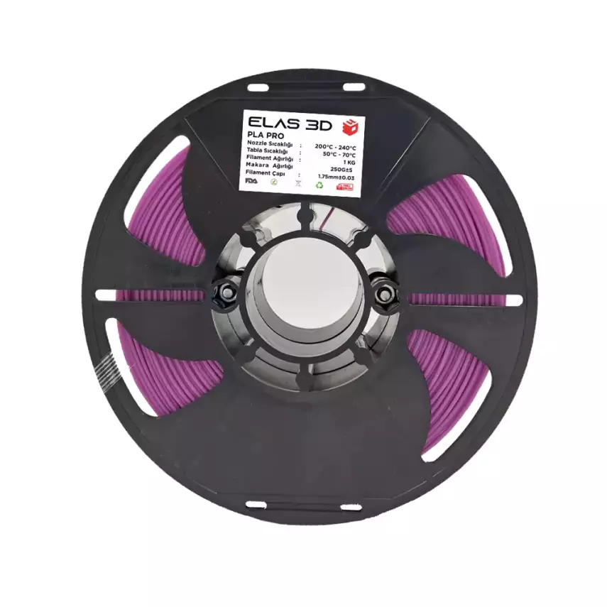 Elas PLA Pro Filament 1.75mm 1kg Pastel Mor - 1