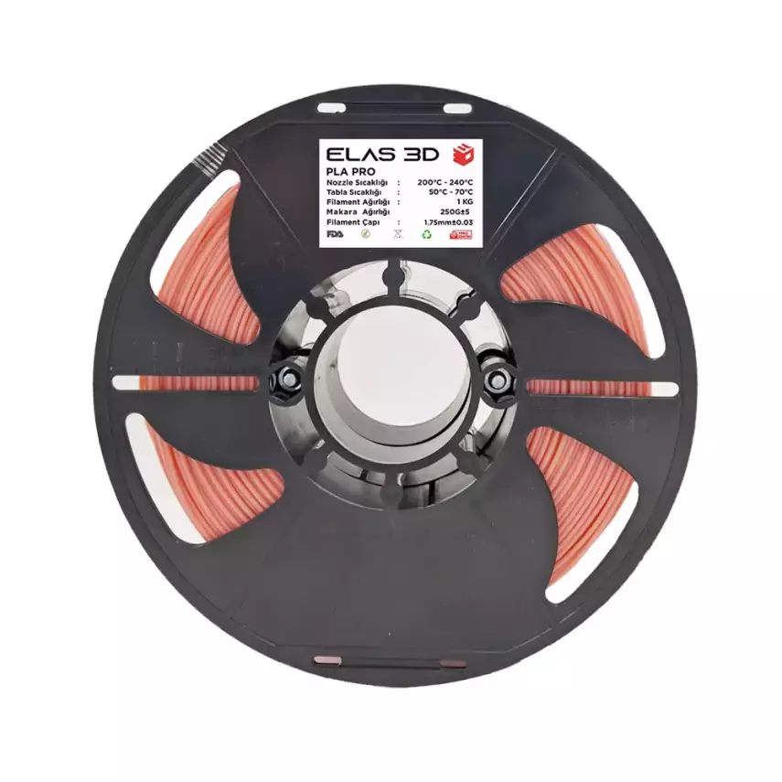 Elas PLA Pro Filament 1.75mm 1kg Pastel Pembe - 1