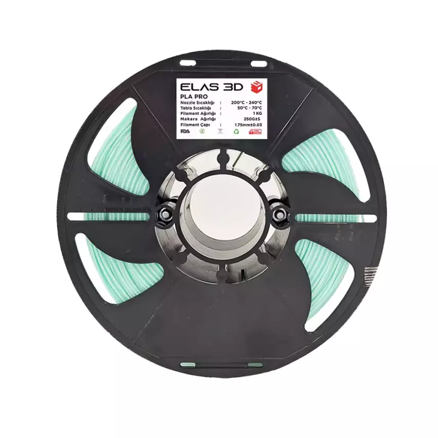Elas PLA Pro Filament 1.75mm 1kg Pastel Yeşil - 1