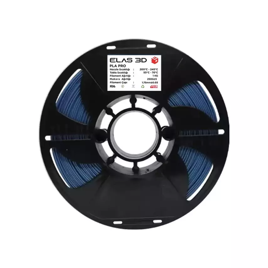 Elas PLA Pro Filament 1.75mm 1kg Sedefli Mavi - 1
