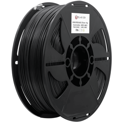 Elas Siyah ABS 1.75mm 1kg Filament