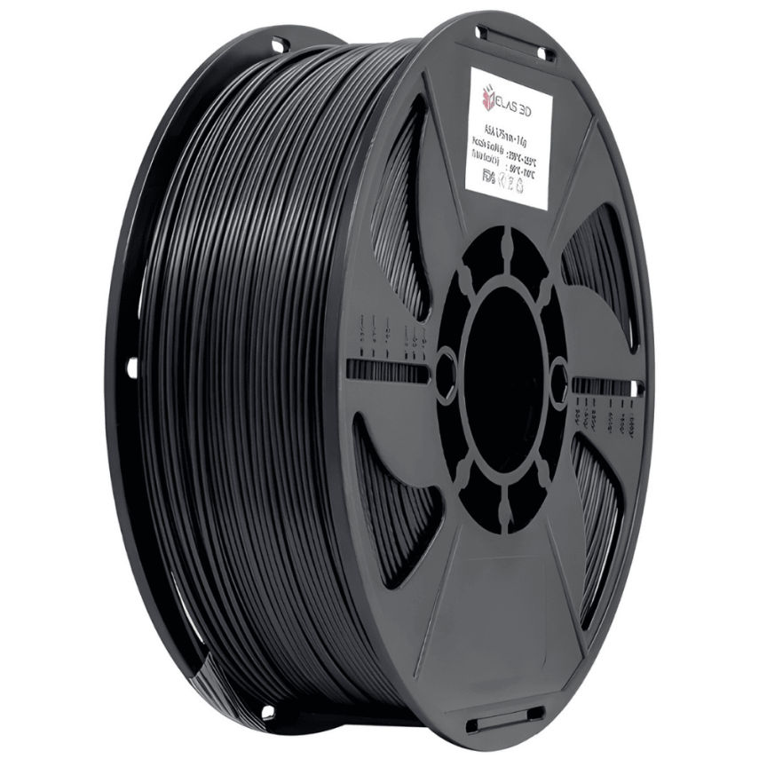 Elas Siyah ASA 1.75mm 1kg Filament - 1