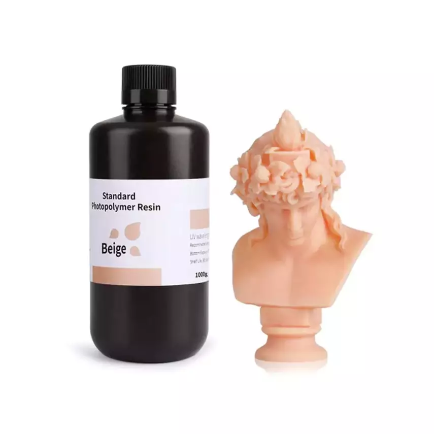 ELEGOO 3D Yazıcı Standart Reçine - Bej - 1Kg - 1