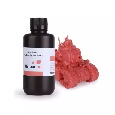 ELEGOO 3D Yazıcı Standart Reçine - Bordo - 1Kg 