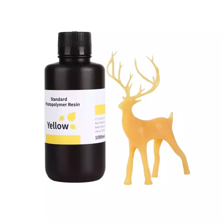 ELEGOO 3D Yazıcı Standart Reçine - Sarı - 1Kg - 1