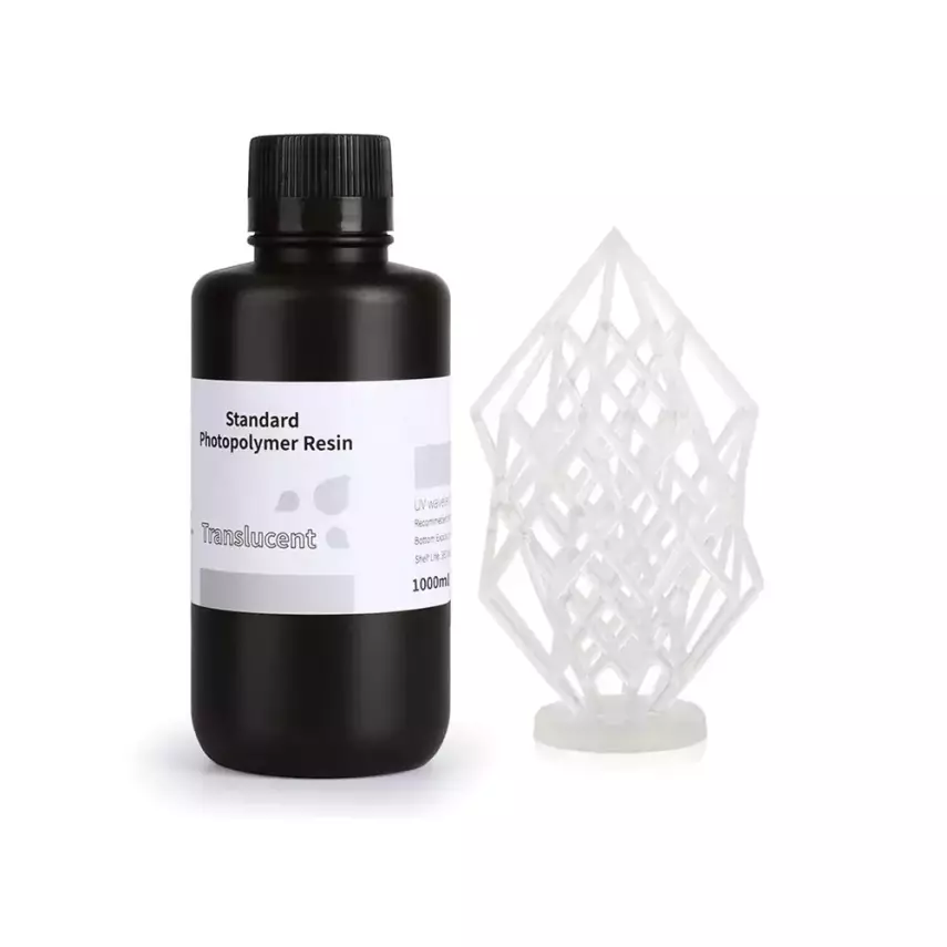 ELEGOO 3D Yazıcı Standart Reçine - Yarı Saydam  - 1Kg - 1