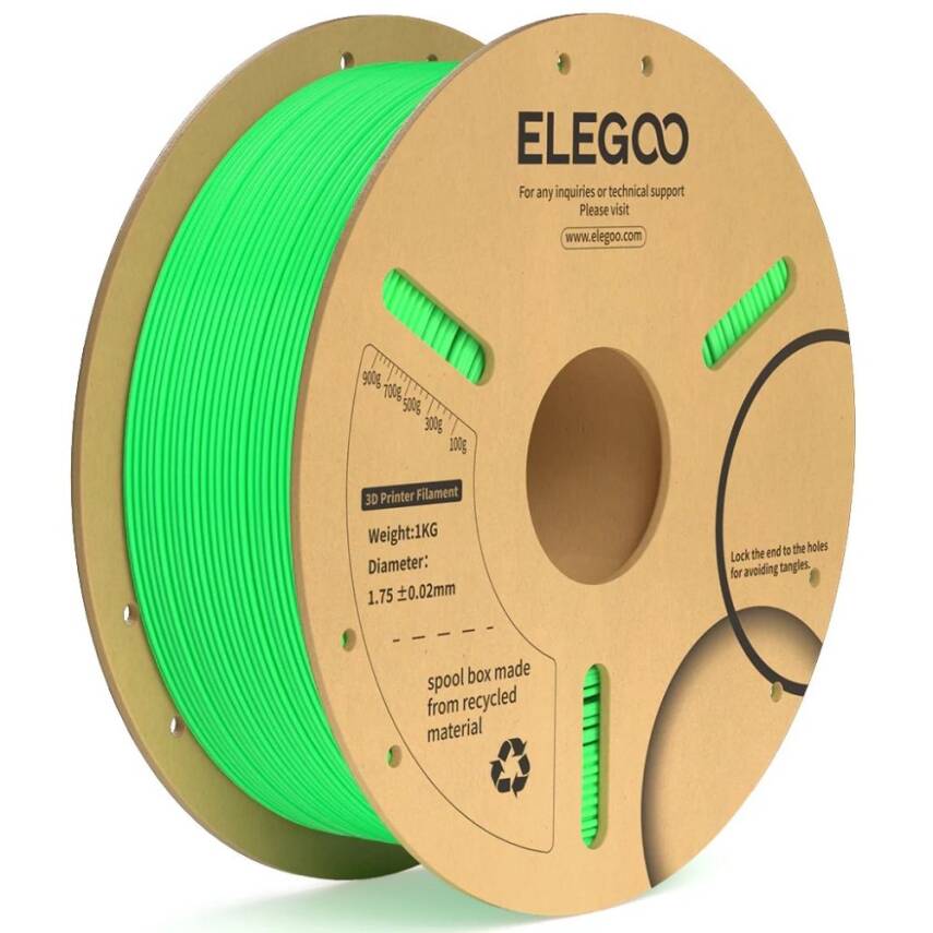 ELEGOO PLA+ Filament Neon Yeşil - 1