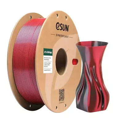 Esun ePLA-Silk Magic Filament Siyah-Kırmızı 1.75mm 1Kg 