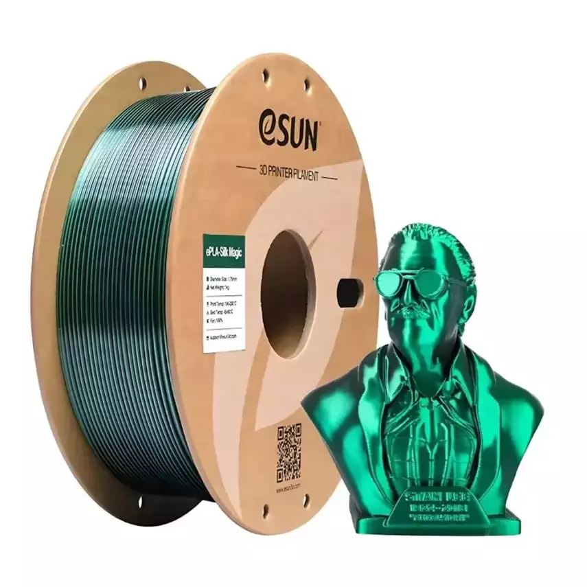 Esun ePLA-Silk Magic Filament Siyah-Yeşil 1.75mm 1Kg - 1