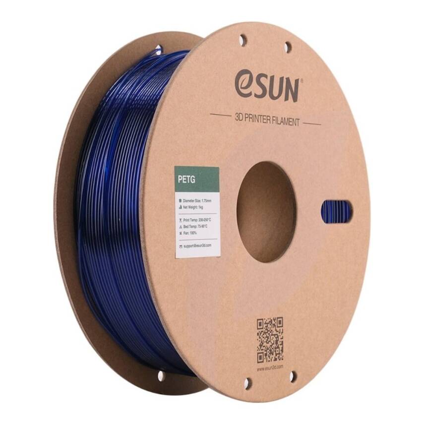 Esun PETG Filament Transparan Mavi - 1
