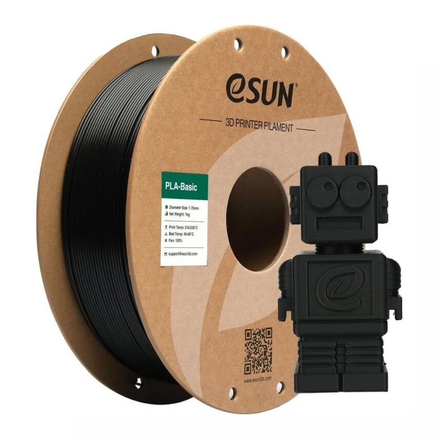 Esun PLA Basic Filament Siyah 1.75mm 1Kg - 2