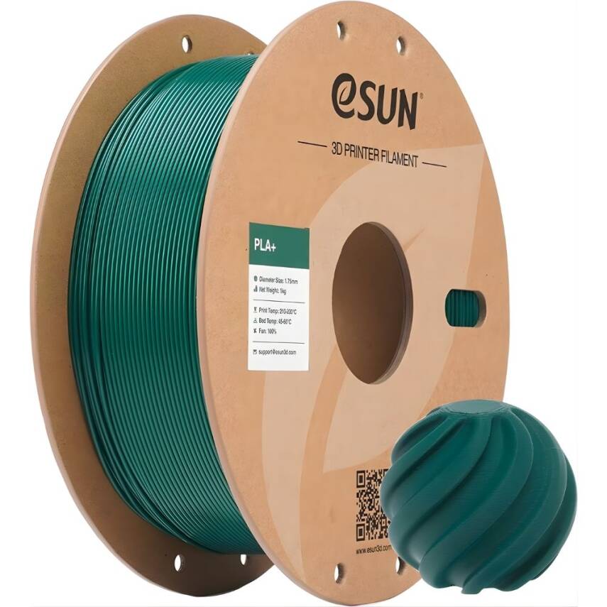 Esun PLA Plus Filament Holly Green 1.75mm 1000gr - 1