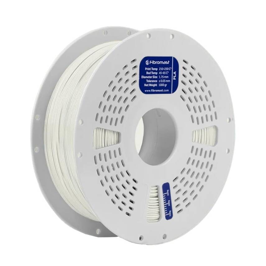 Fibromast PLA Beyaz Filament 1.75mm 1Kg - 1
