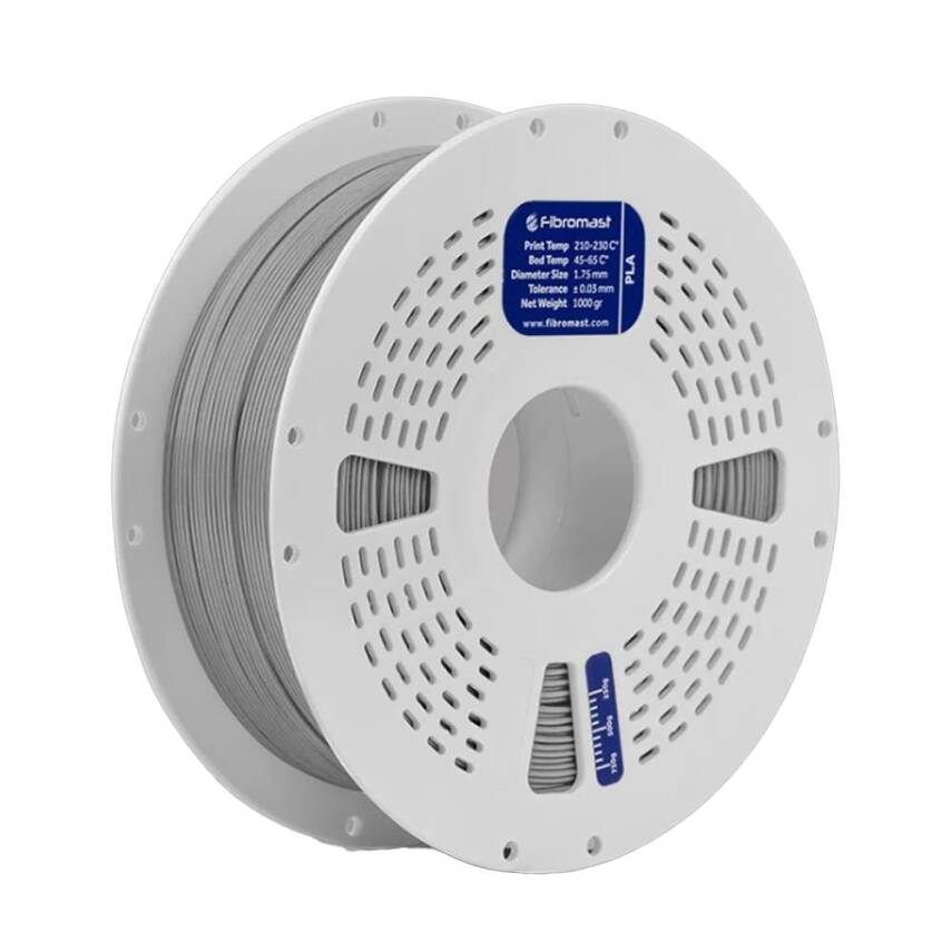 Fibromast PLA Gümüş Gri Filament 1.75mm 1Kg - 1