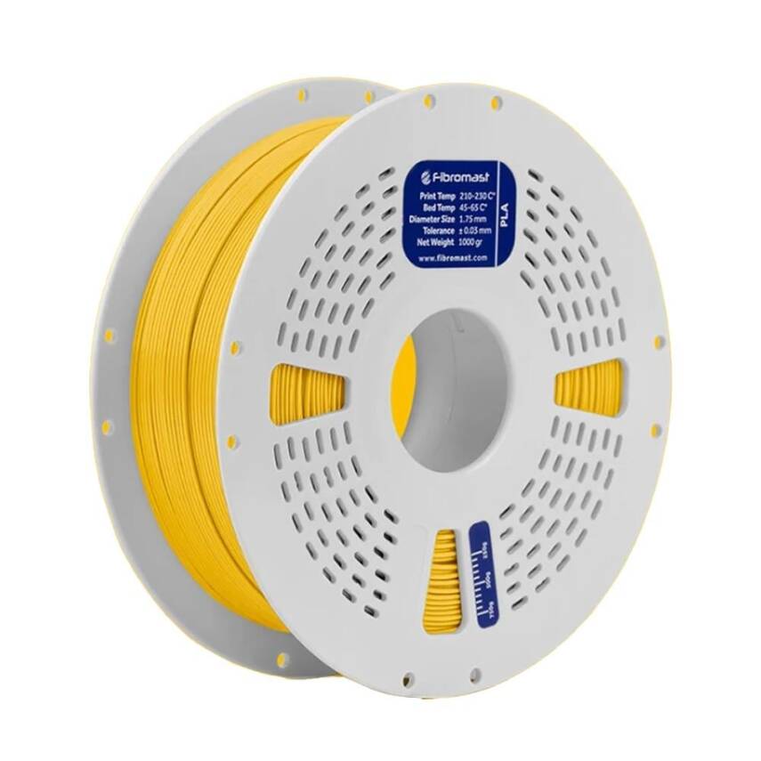 Fibromast PLA Sarı Filament 1.75mm 1Kg - 1
