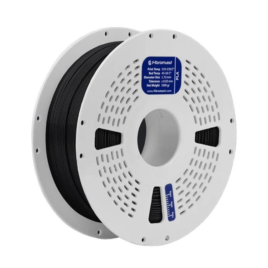 Fibromast PLA Siyah Filament 1.75mm 1Kg - 1