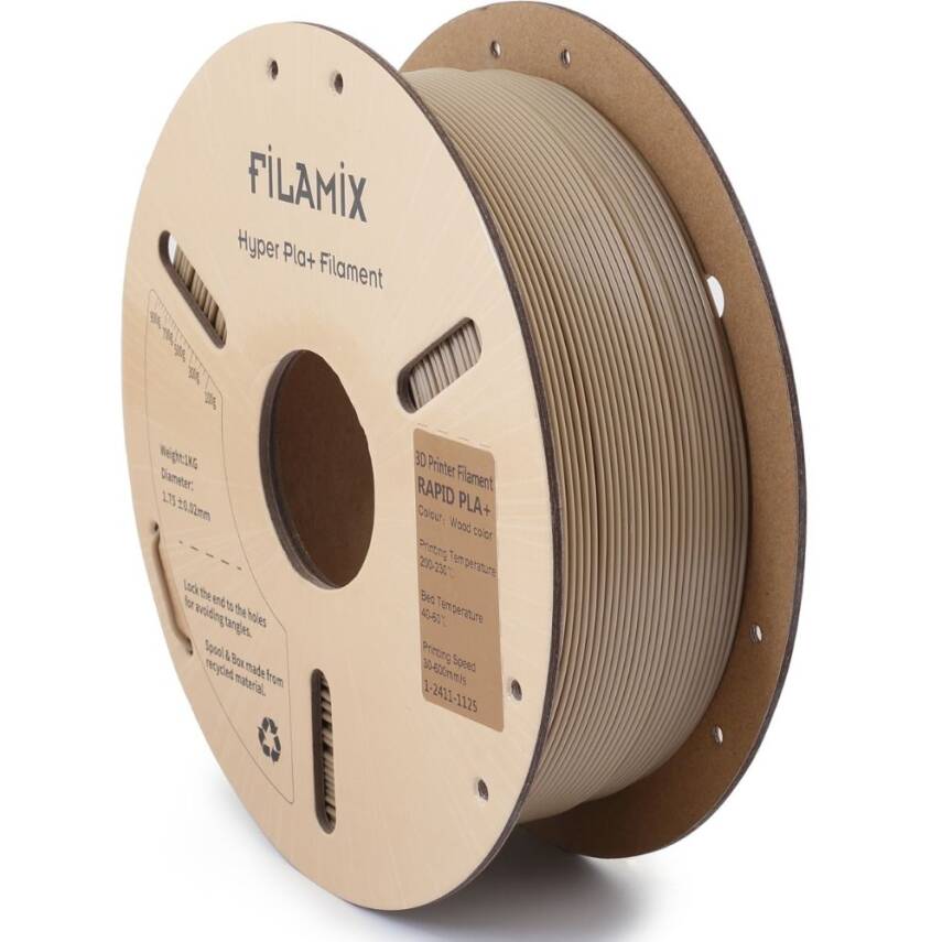Filamix Hyper PLA Plus Filament Ahşap Rengi 1.75mm 1kg - 1
